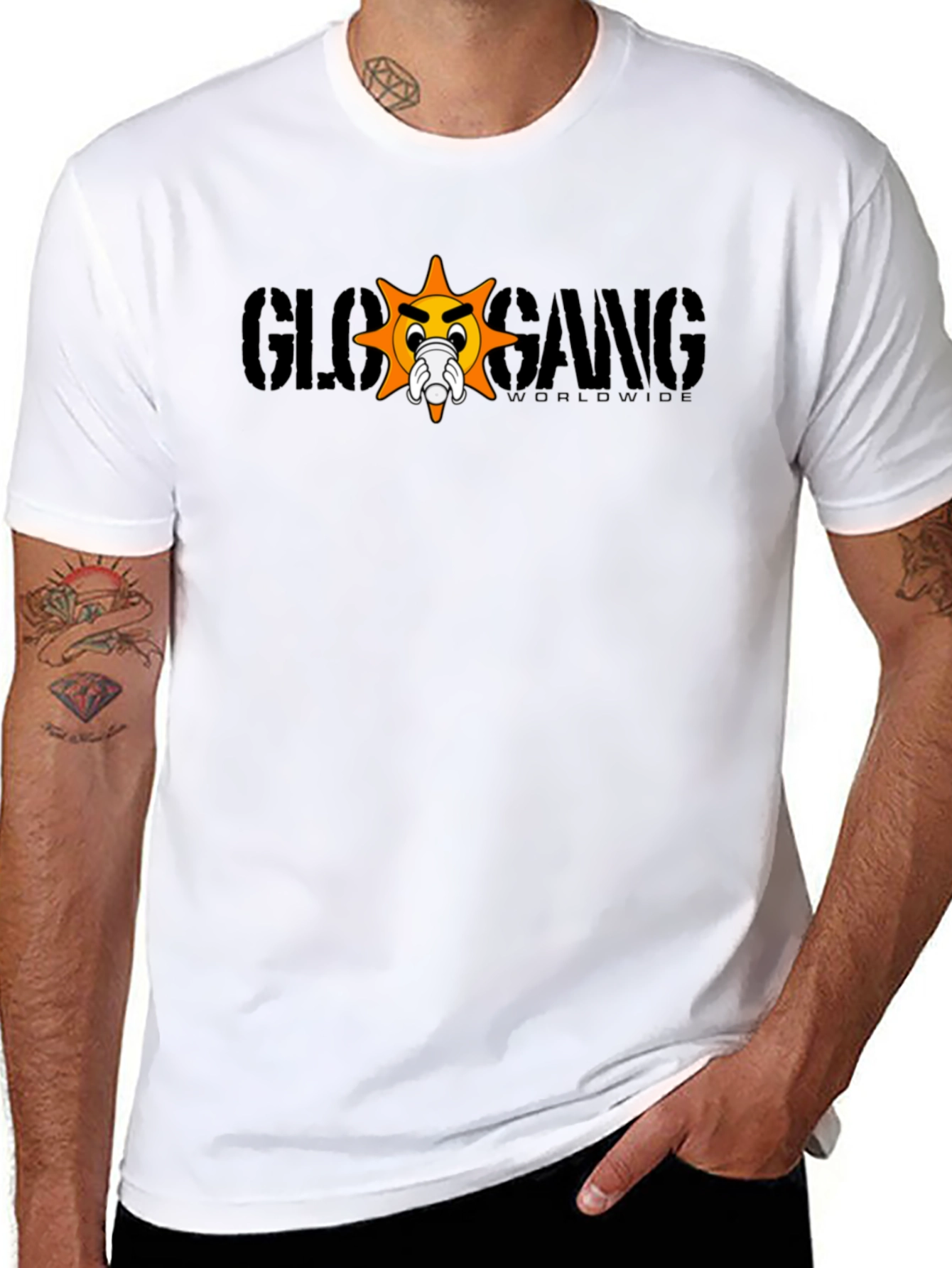 Glo Gang Worldwide Black Graphic T-Shirt