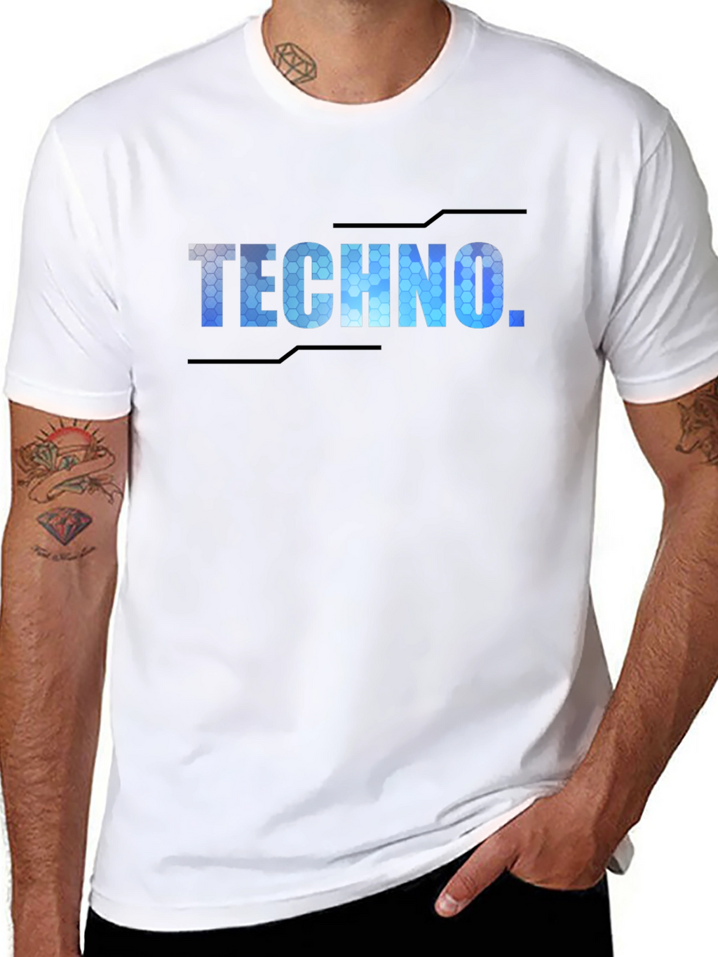 Techno Graphic Tee - Black