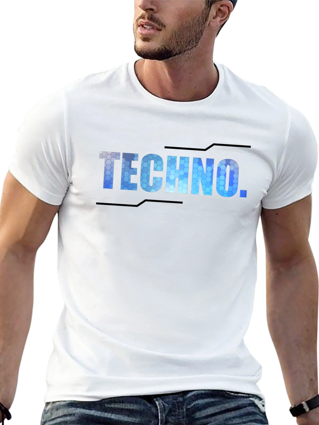 Techno Graphic Tee - Black