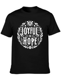 Joyful In Hope Graphic Tee | Mens Black T-Shirt