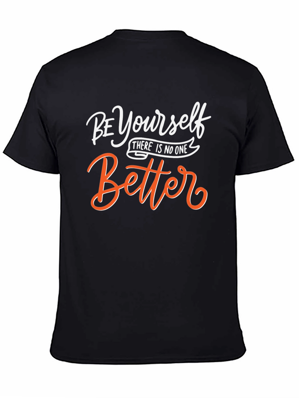 Be Yourself Graphic Tee - Inspirational Black T-Shirt
