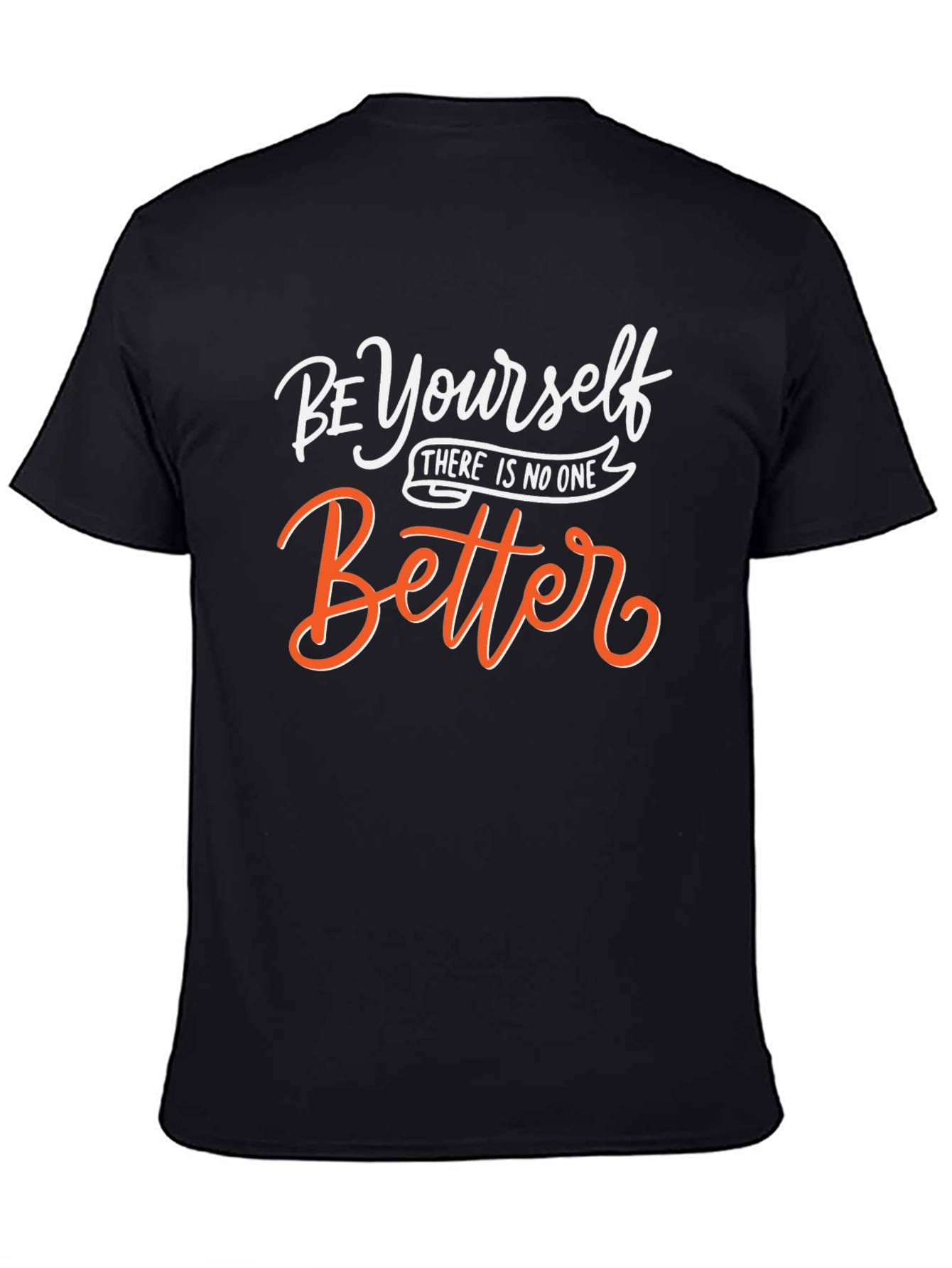 Be Yourself Graphic Tee - Inspirational Black T-Shirt