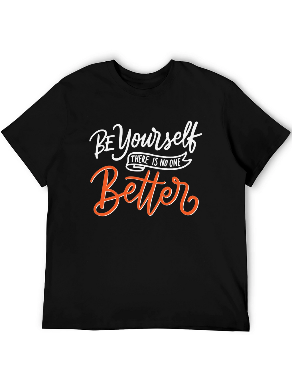 Be Yourself Graphic Tee - Inspirational Black T-Shirt
