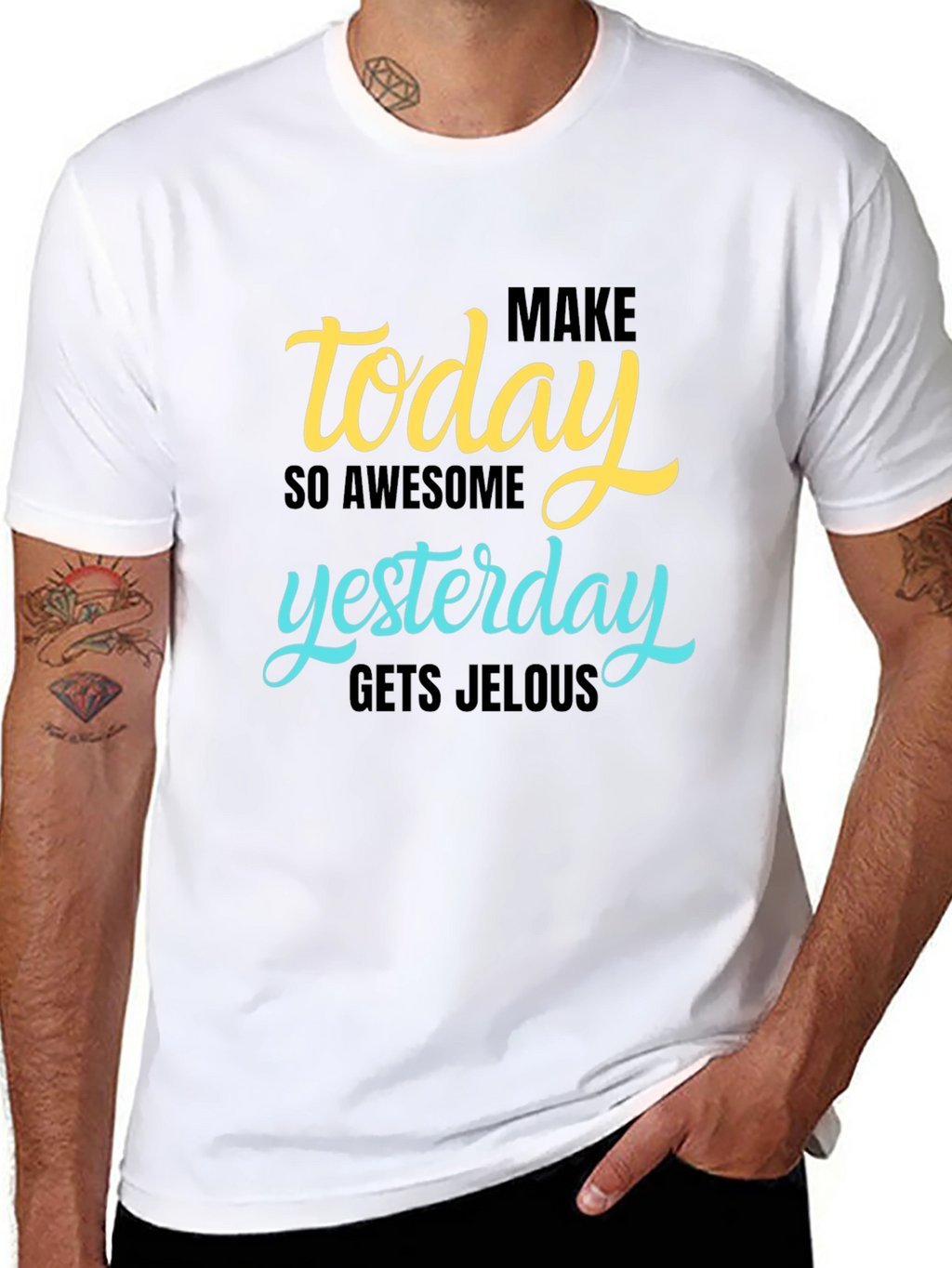 Awesome Today Graphic Tee - Black