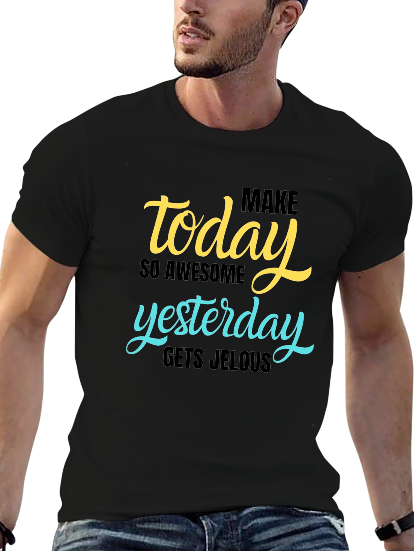 Awesome Today Graphic Tee - Black