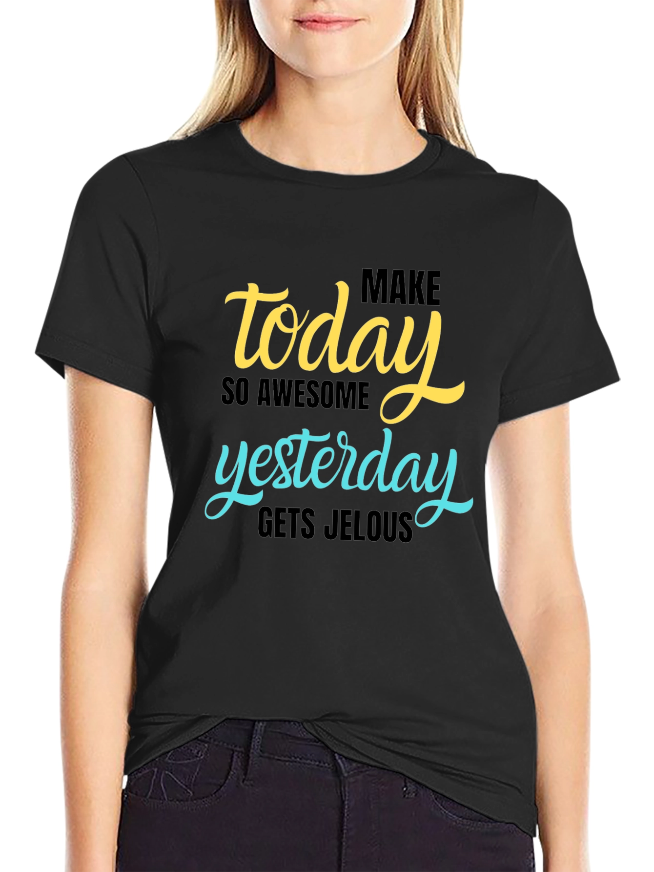 Awesome Today Graphic Tee - Black