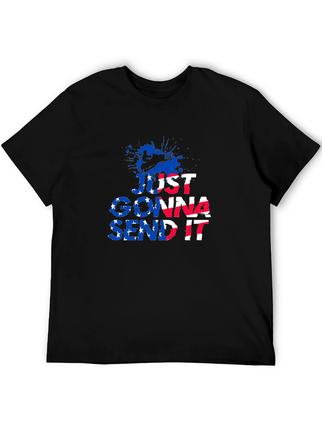 Just Gonna Send It T-Shirt - Black Graphic Tee