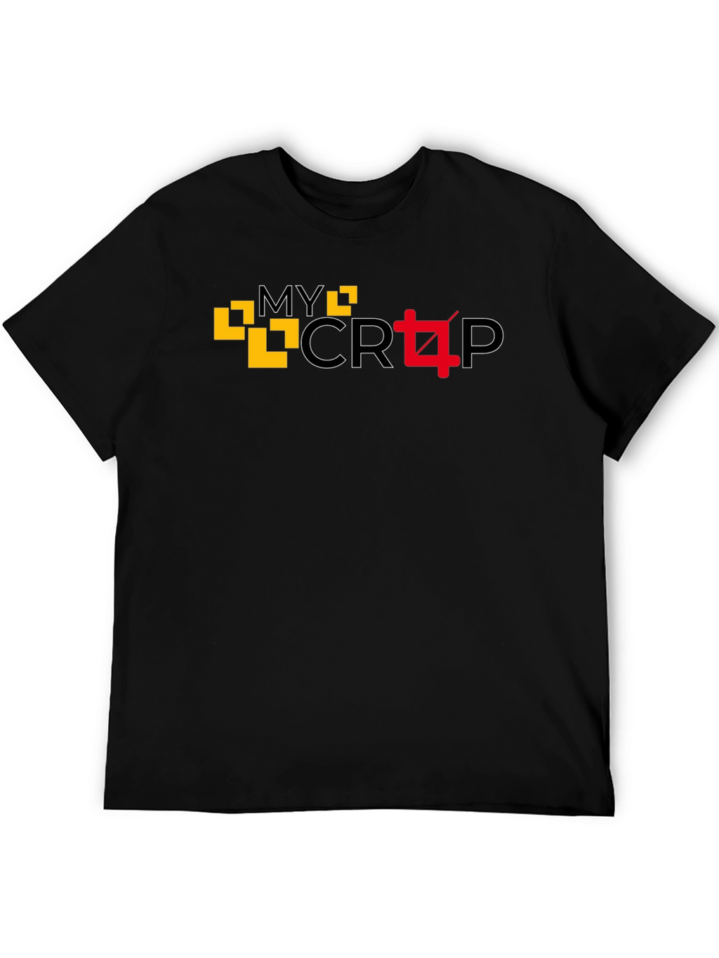 My Crop Graphic Black T-Shirt