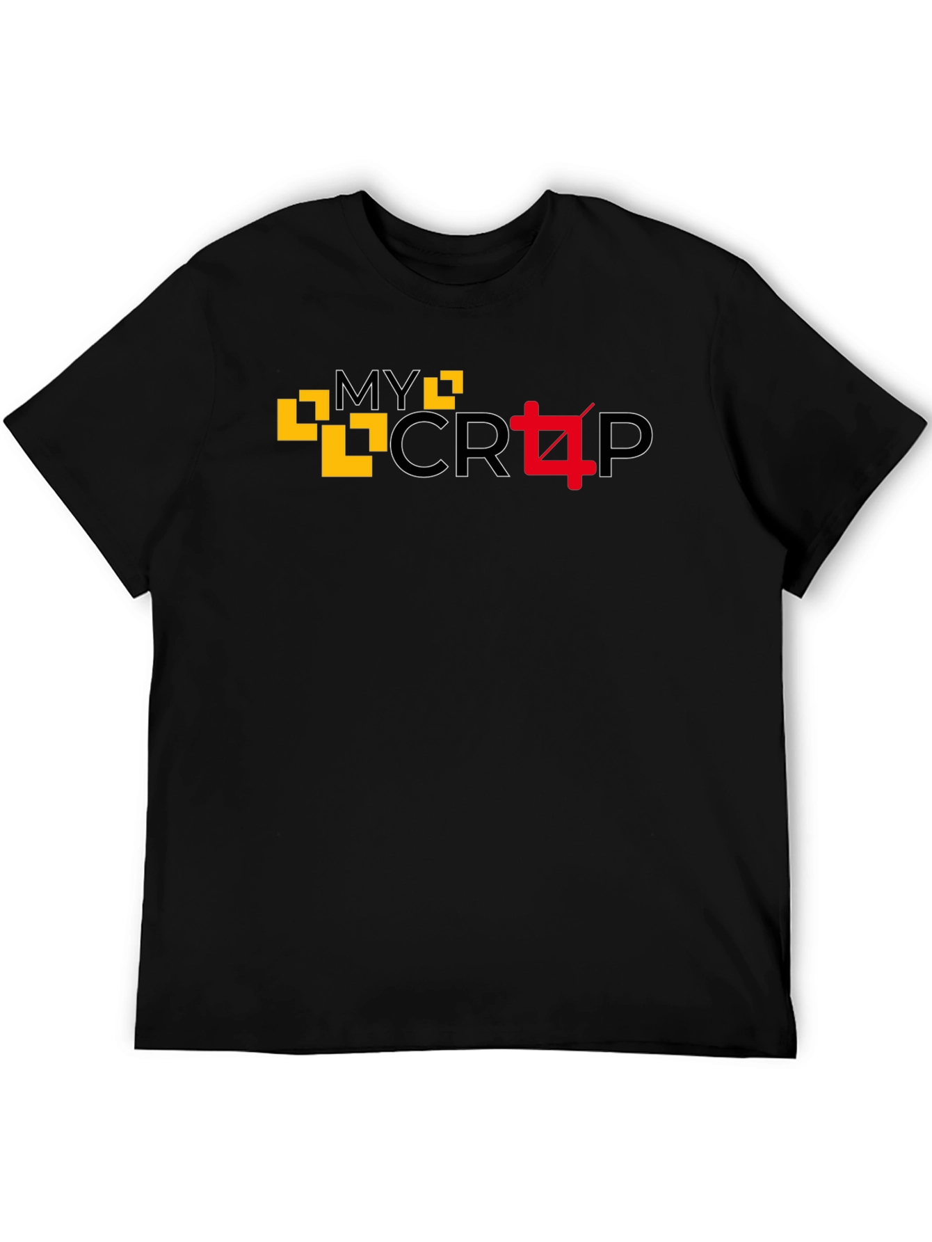 My Crop Graphic Black T-Shirt