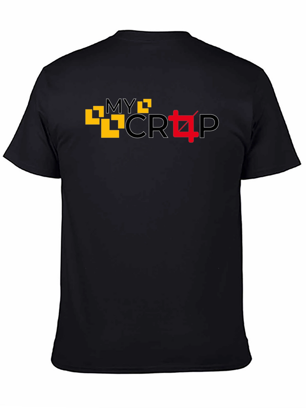 My Crop Graphic Black T-Shirt