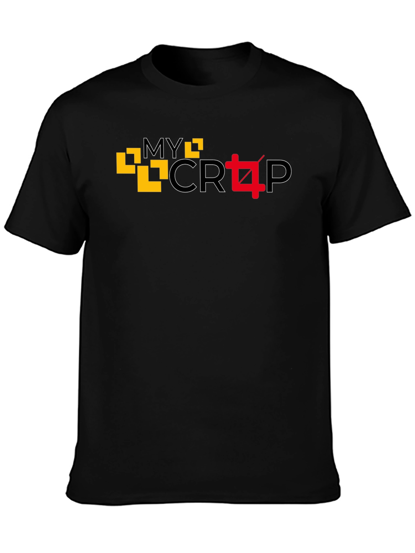 My Crop Graphic Black T-Shirt