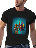 Abstract Towers Graphic Tee