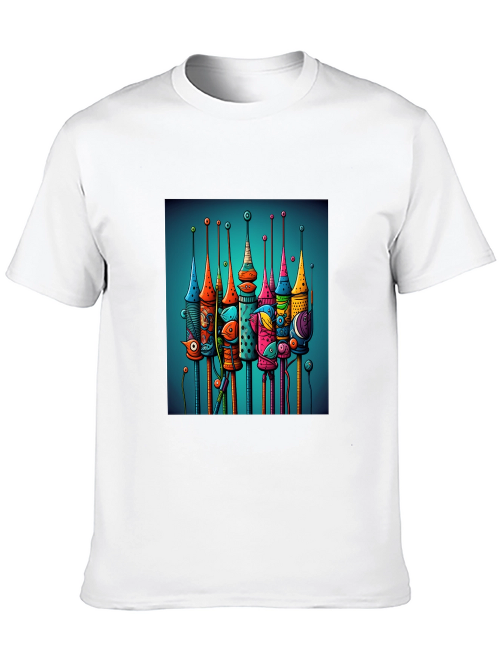 Abstract Towers Graphic Tee