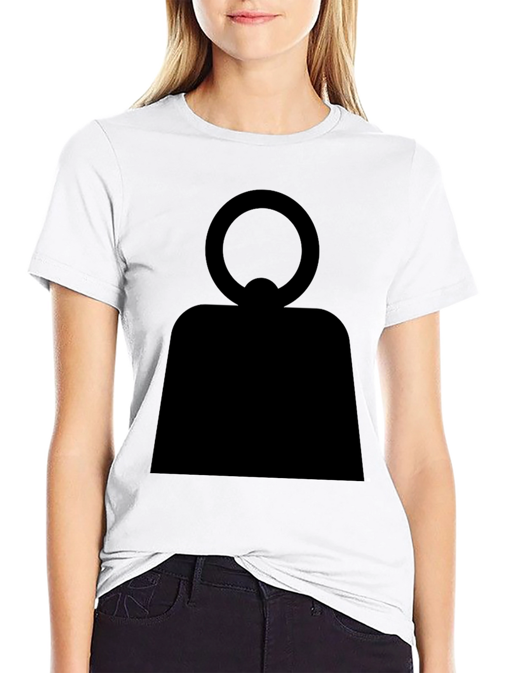 Abstract Symbol Graphic Black T-Shirt
