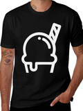 Ice Cream Graphic Tee - Stylish Black T-Shirt