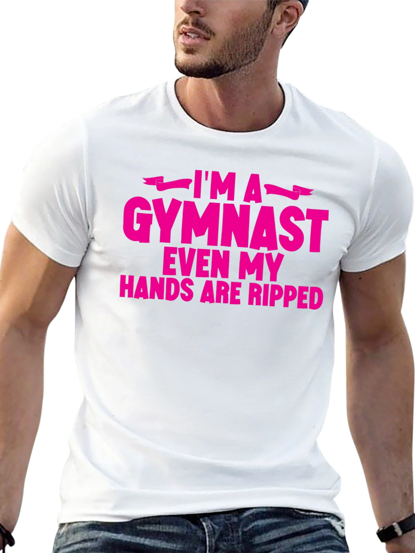 Im A Gymnast Funny Ripped Hands T-Shirt