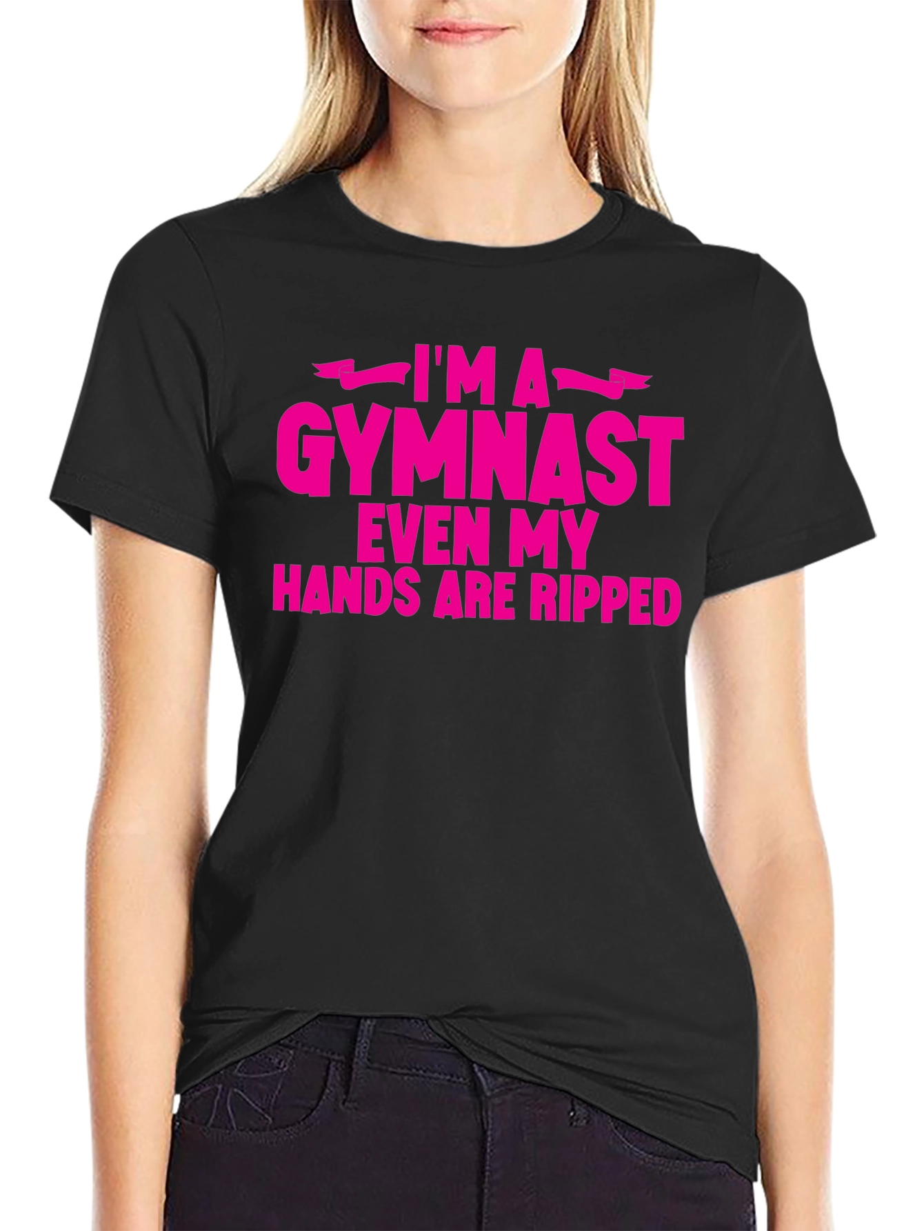 Im A Gymnast Funny Ripped Hands T-Shirt