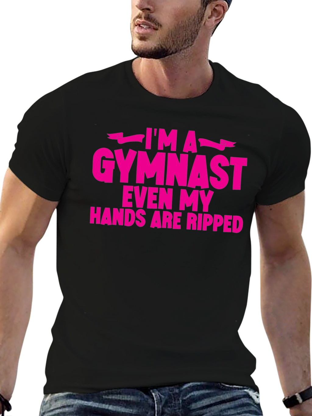Im A Gymnast Funny Ripped Hands T-Shirt