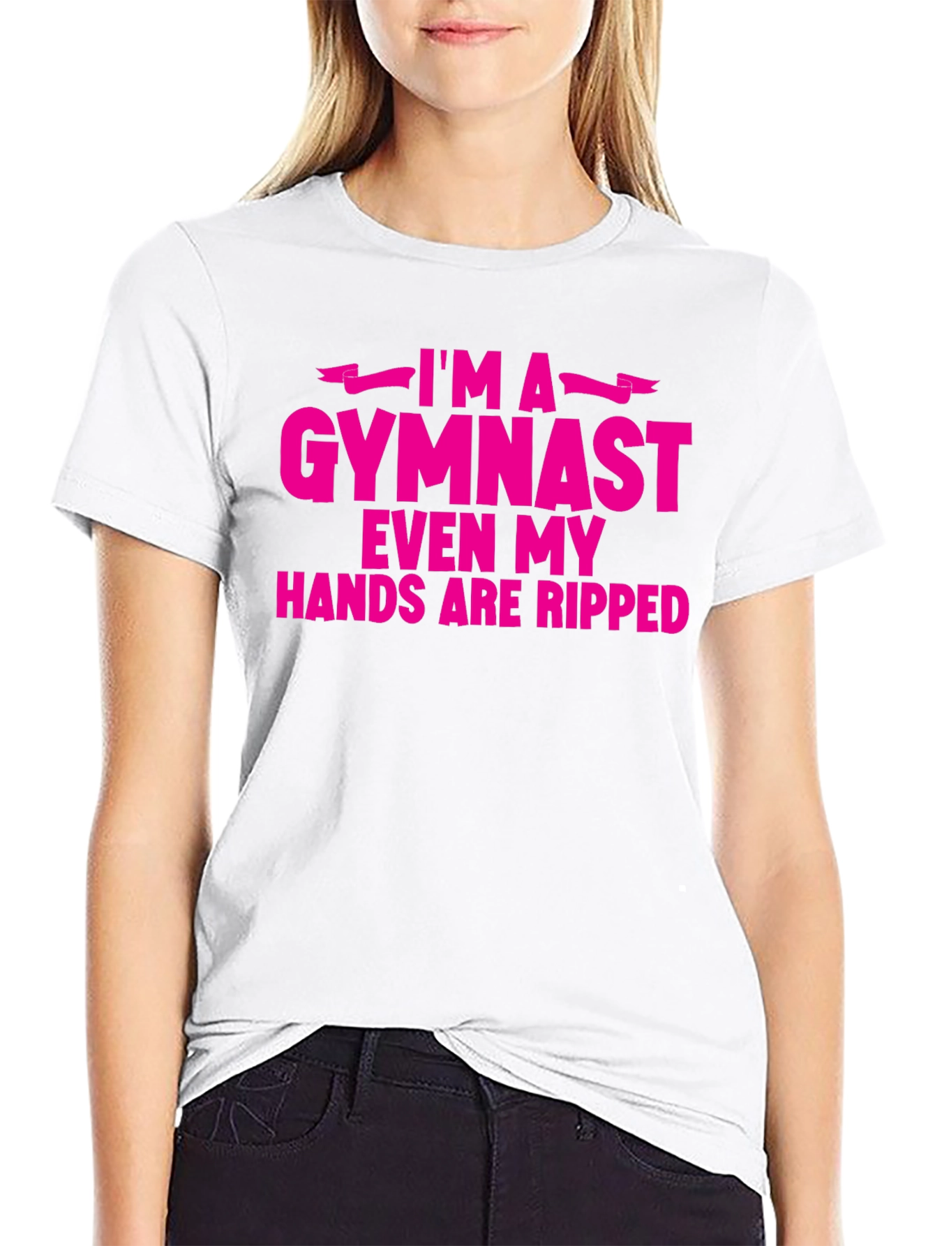 Im A Gymnast Funny Ripped Hands T-Shirt