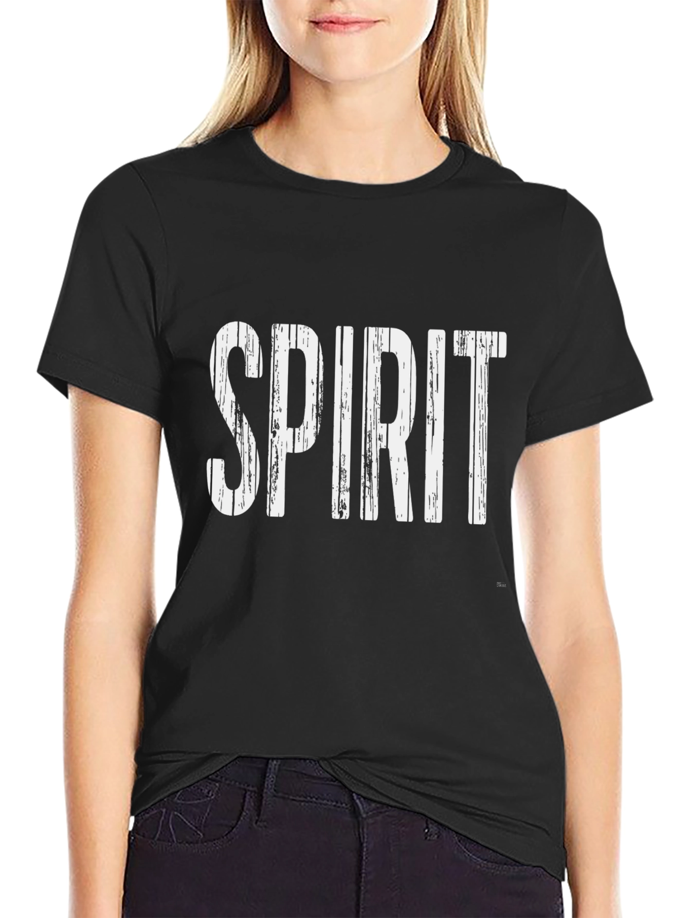 Spirit Graphic T-Shirt - Distressed Print