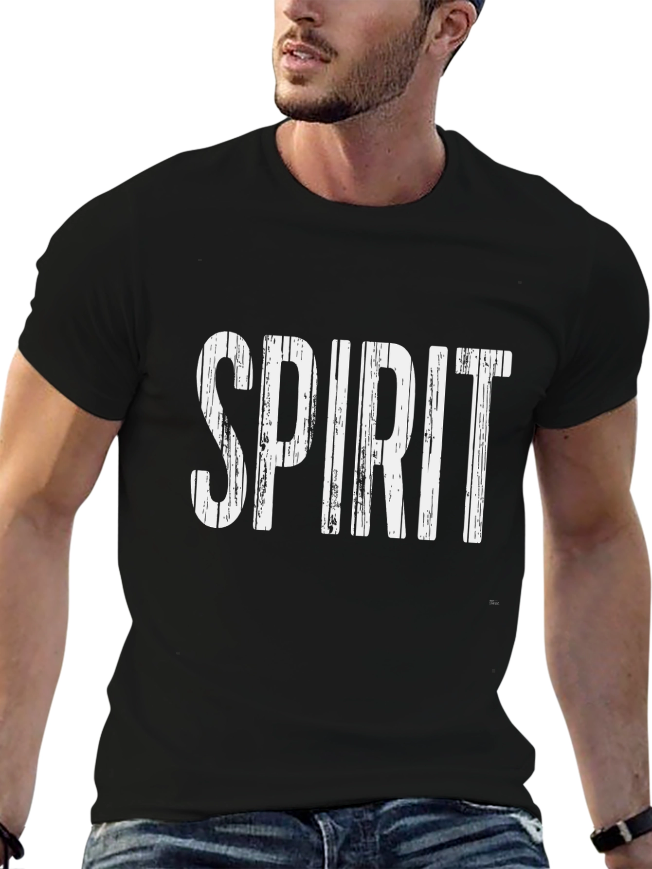 Spirit Graphic T-Shirt - Distressed Print