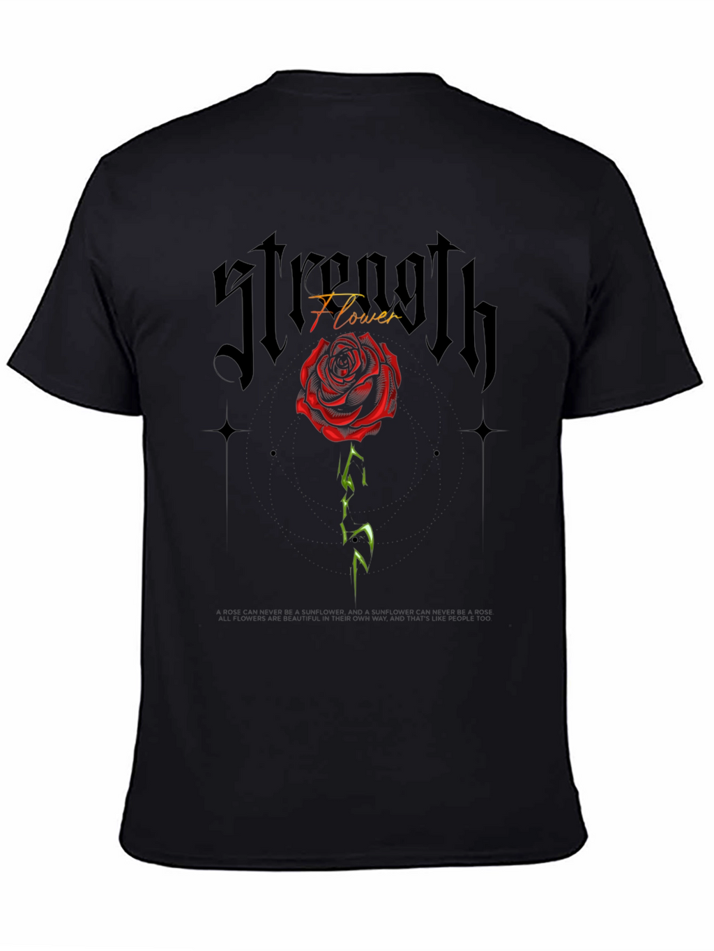 Strength Flower Graphic Tee