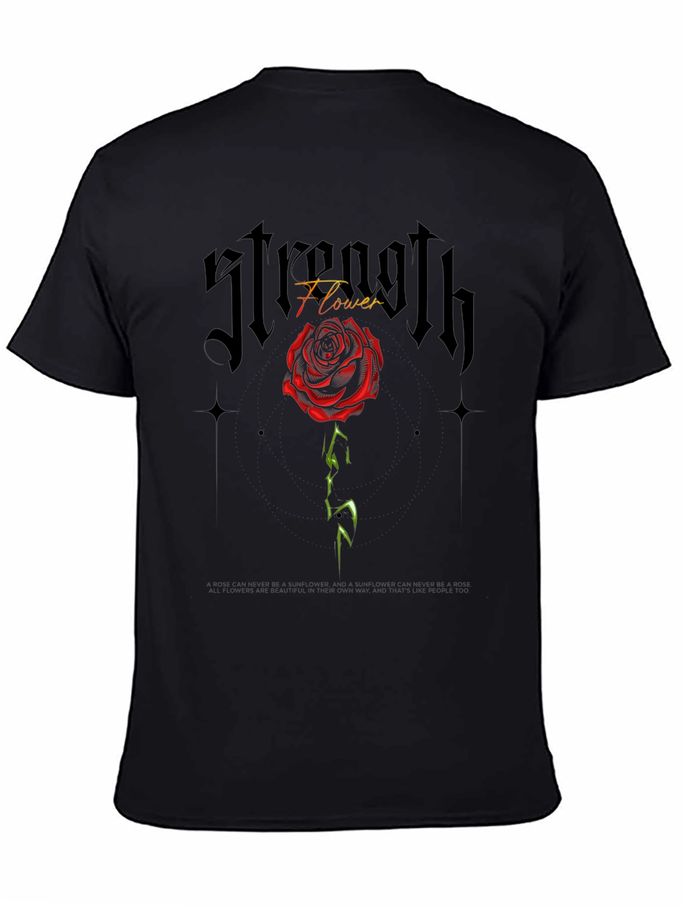 Strength Flower Graphic Tee