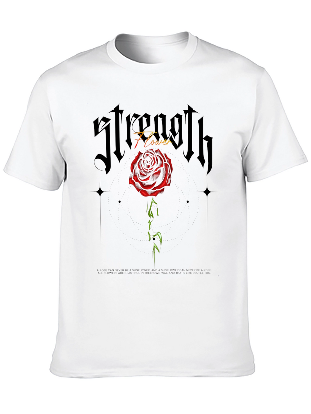 Strength Flower Graphic Tee