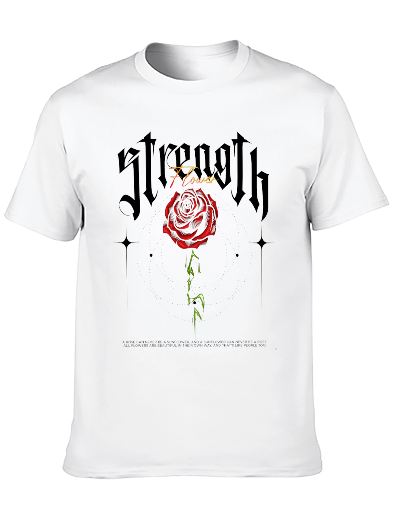 Strength Flower Graphic Tee