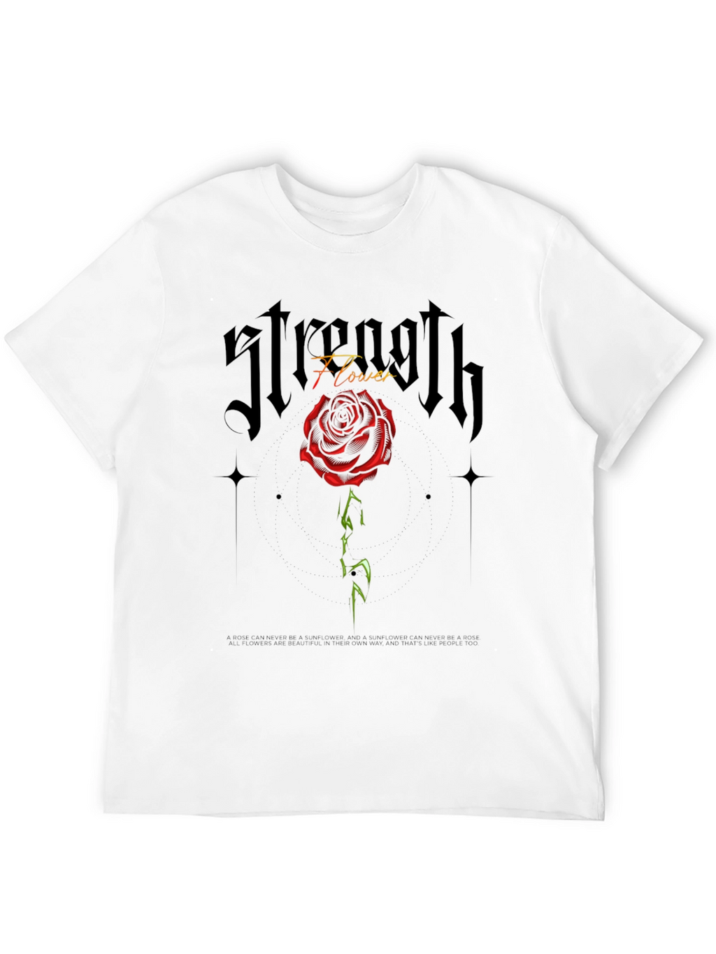 Strength Flower Graphic Tee