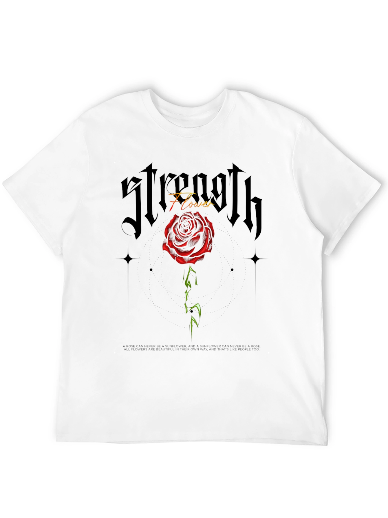 Strength Flower Graphic Tee