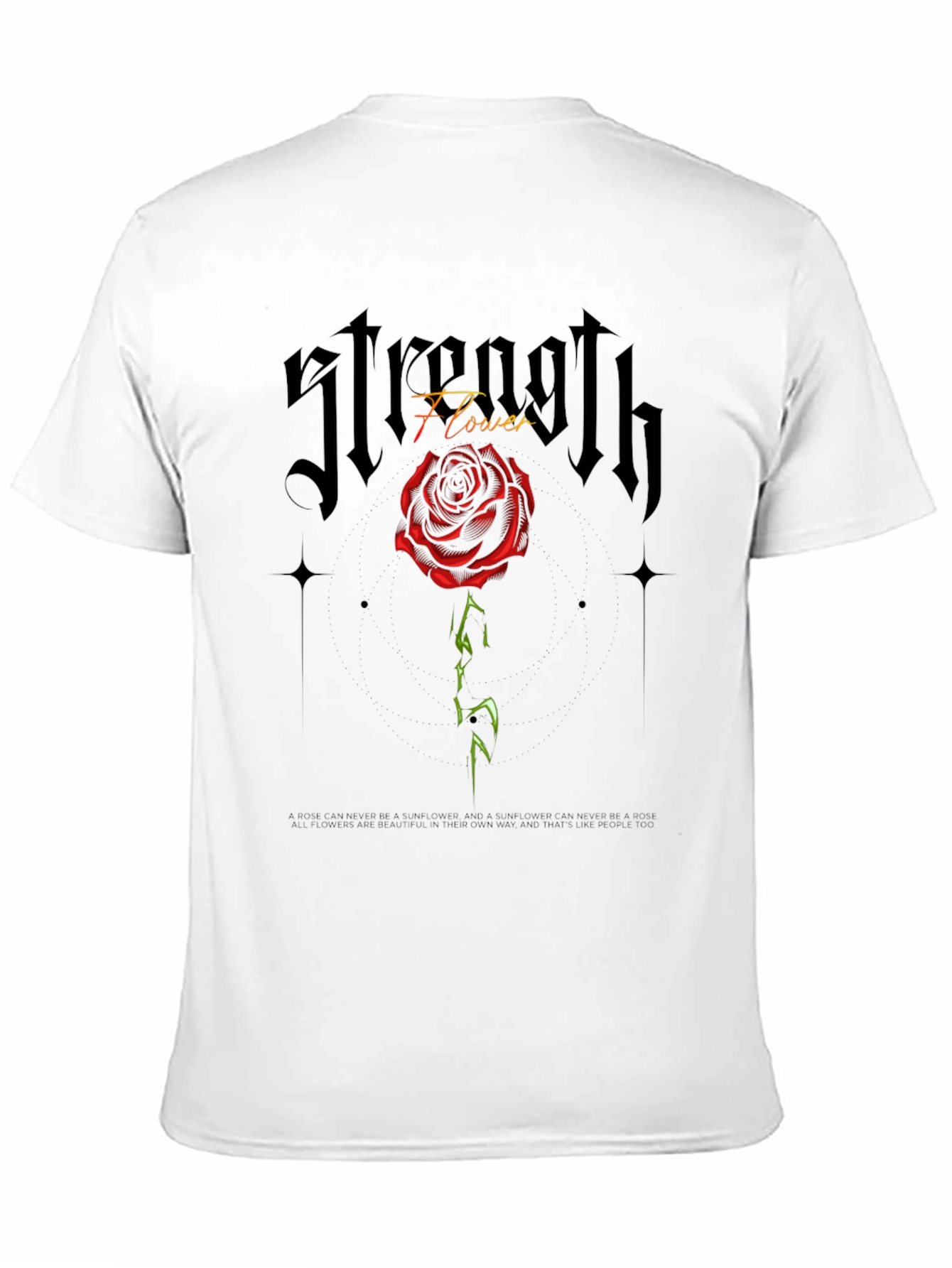 Strength Flower Graphic Tee