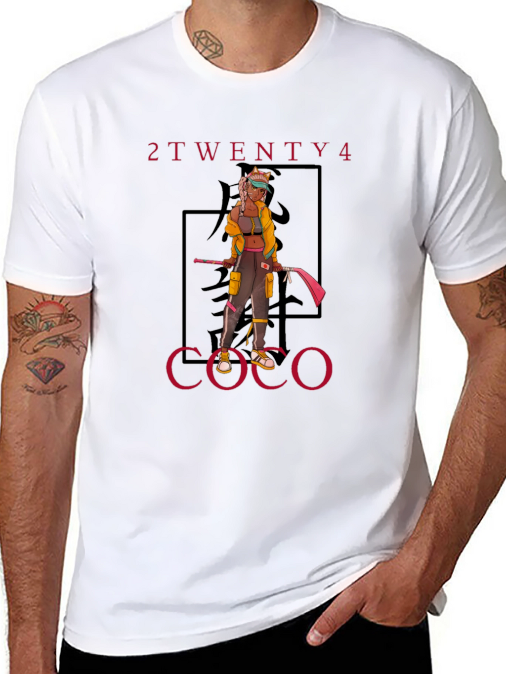 2Twenty4 Coco Anime Graphic Tee - Black