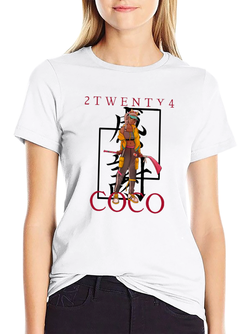 2Twenty4 Coco Anime Graphic Tee - Black