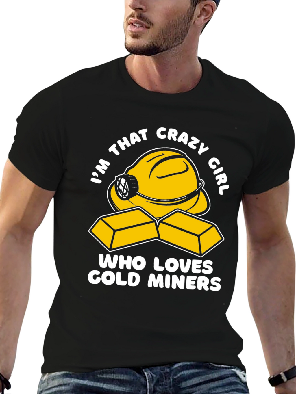 Crazy Girl Gold Miner T-Shirt