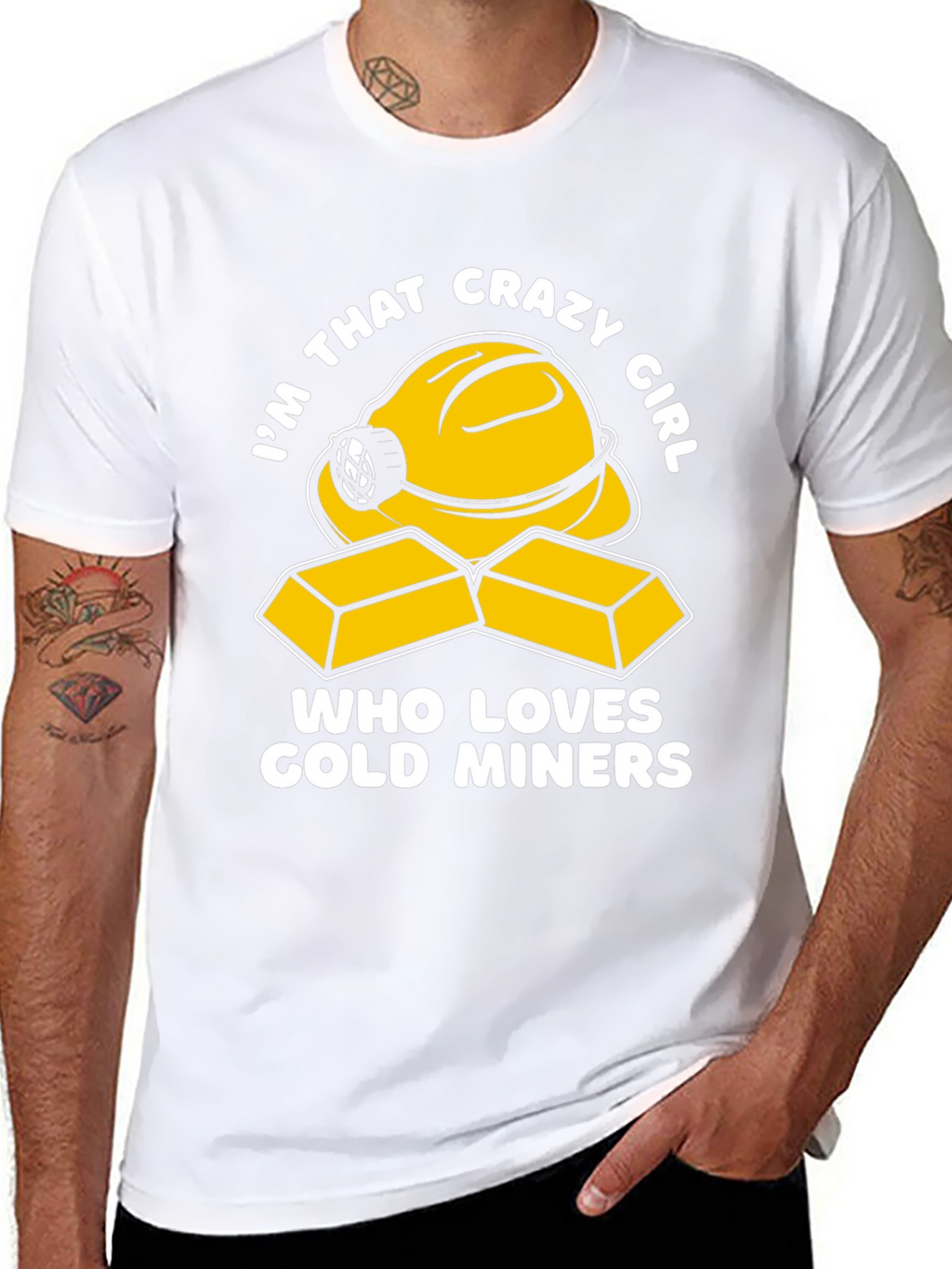Crazy Girl Gold Miner T-Shirt
