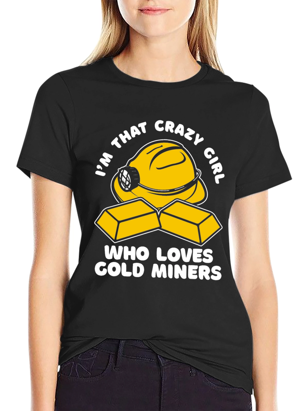 Crazy Girl Gold Miner T-Shirt