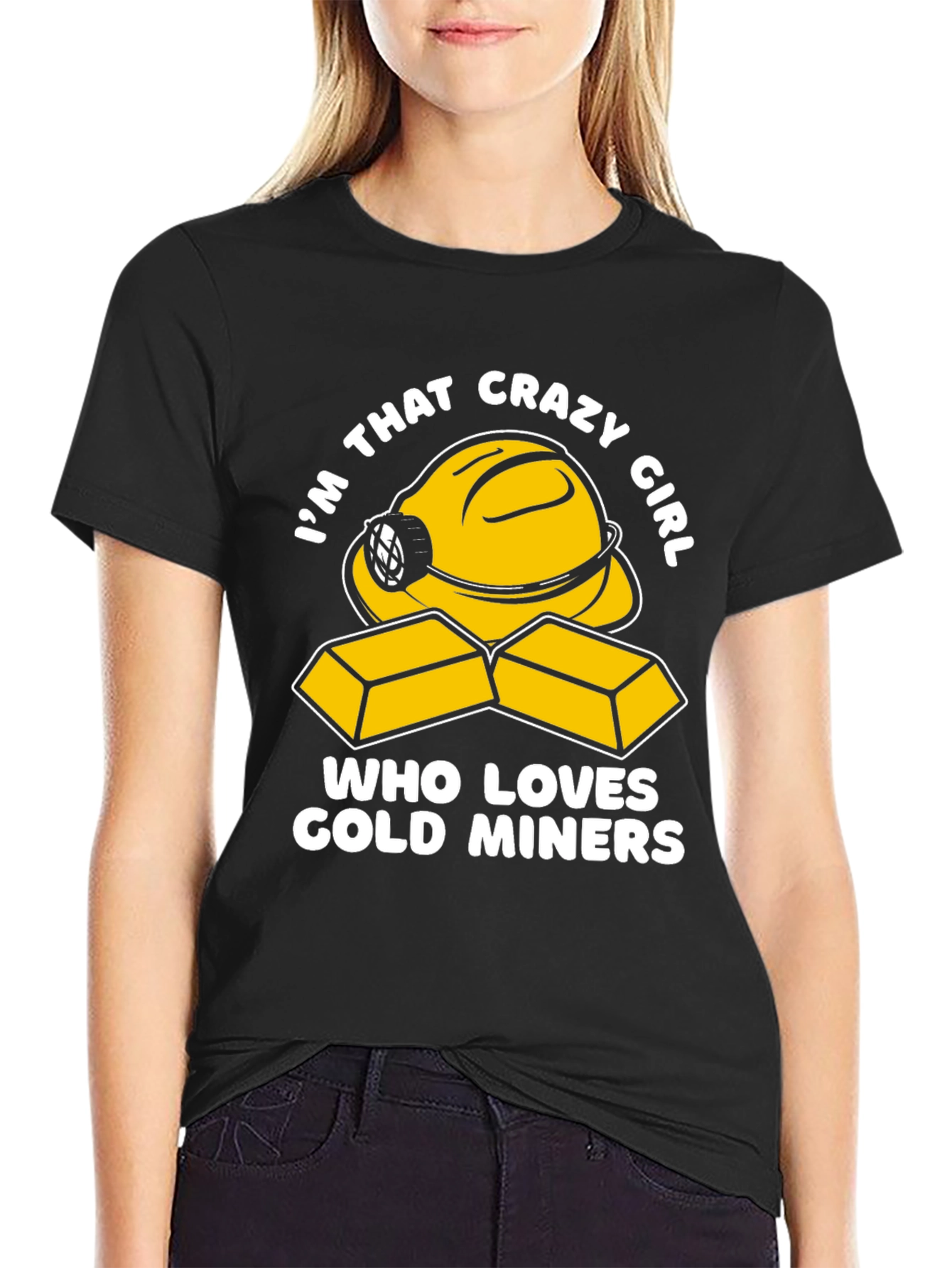 Crazy Girl Gold Miner T-Shirt