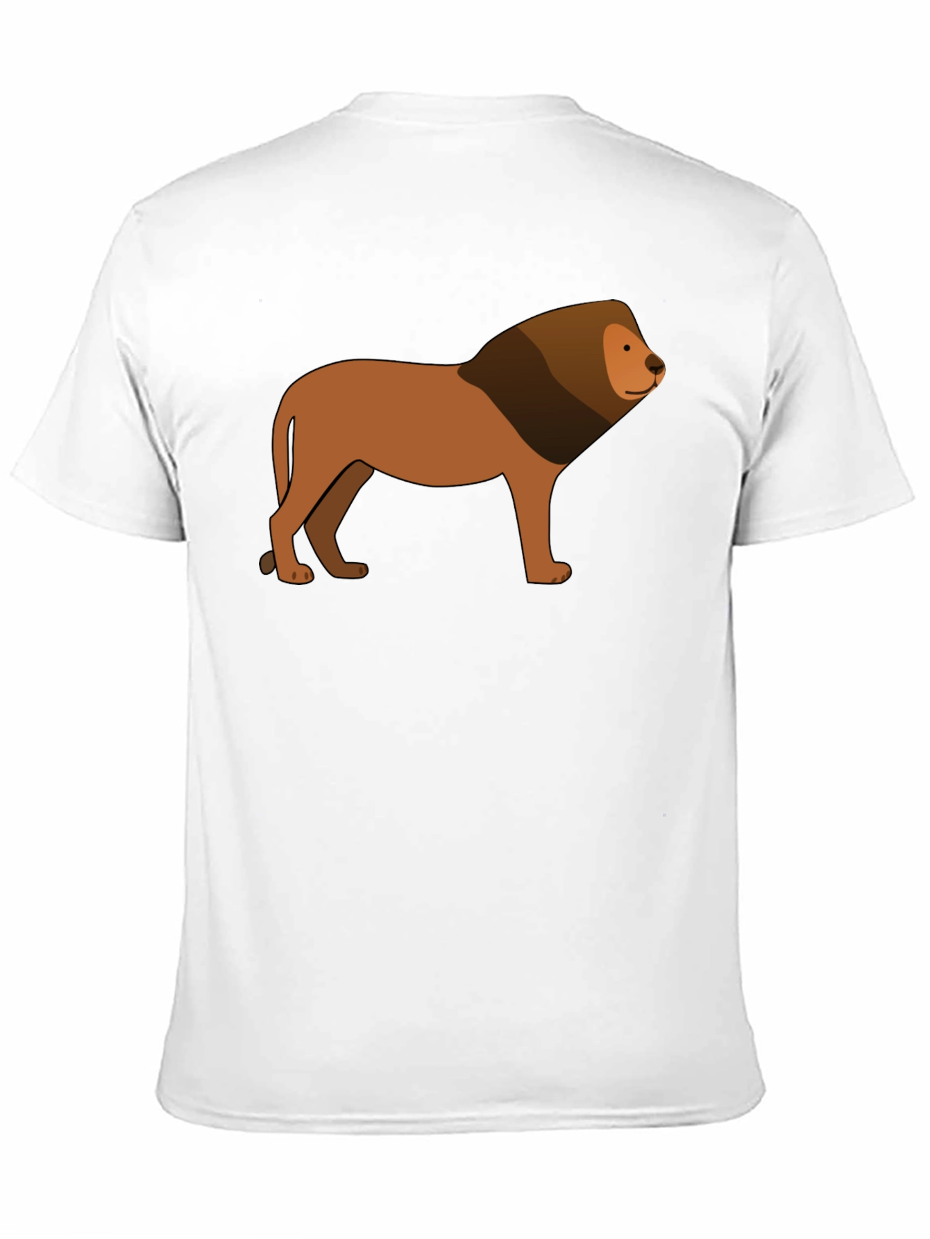 Lion Graphic Black T-Shirt - Animal Lover Tee