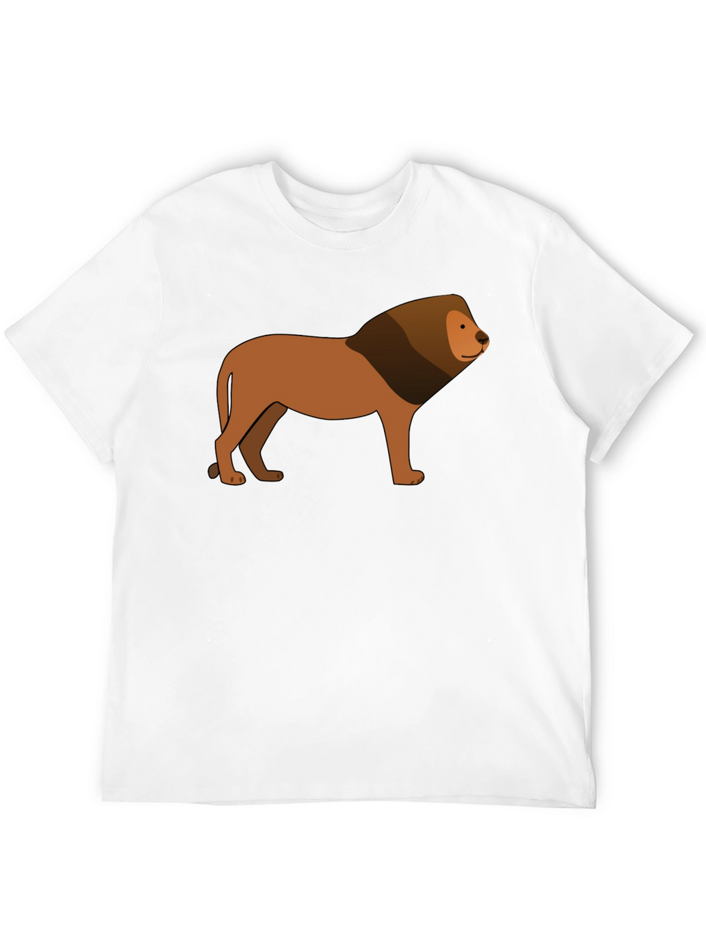 Lion Graphic Black T-Shirt - Animal Lover Tee