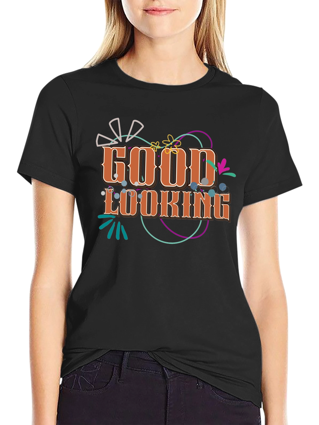 Good Looking Graphic T-Shirt - Black