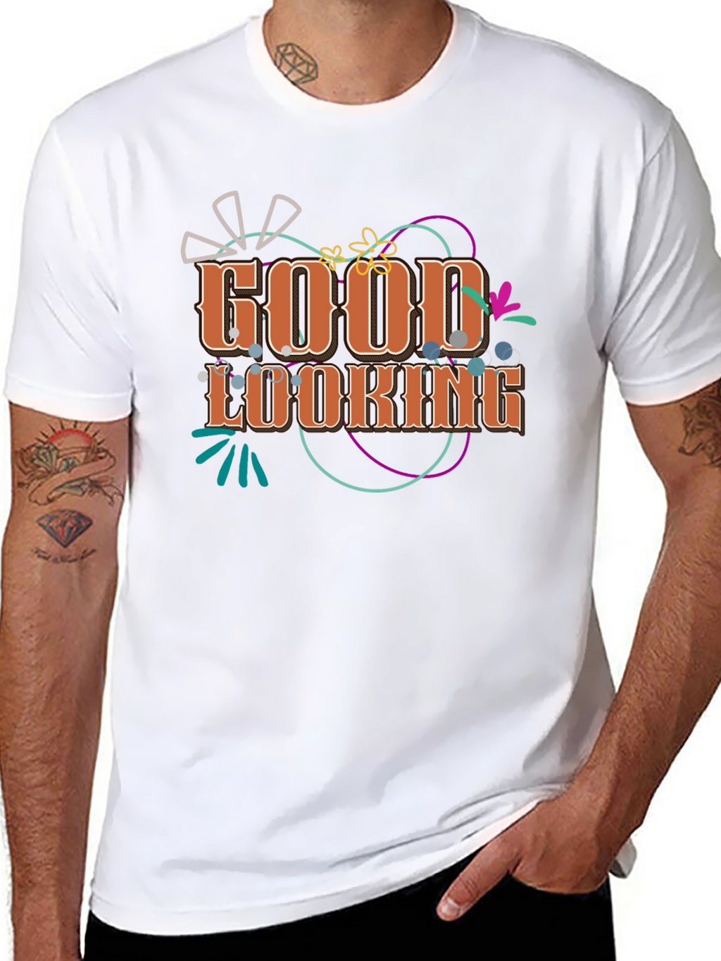 Good Looking Graphic T-Shirt - Black