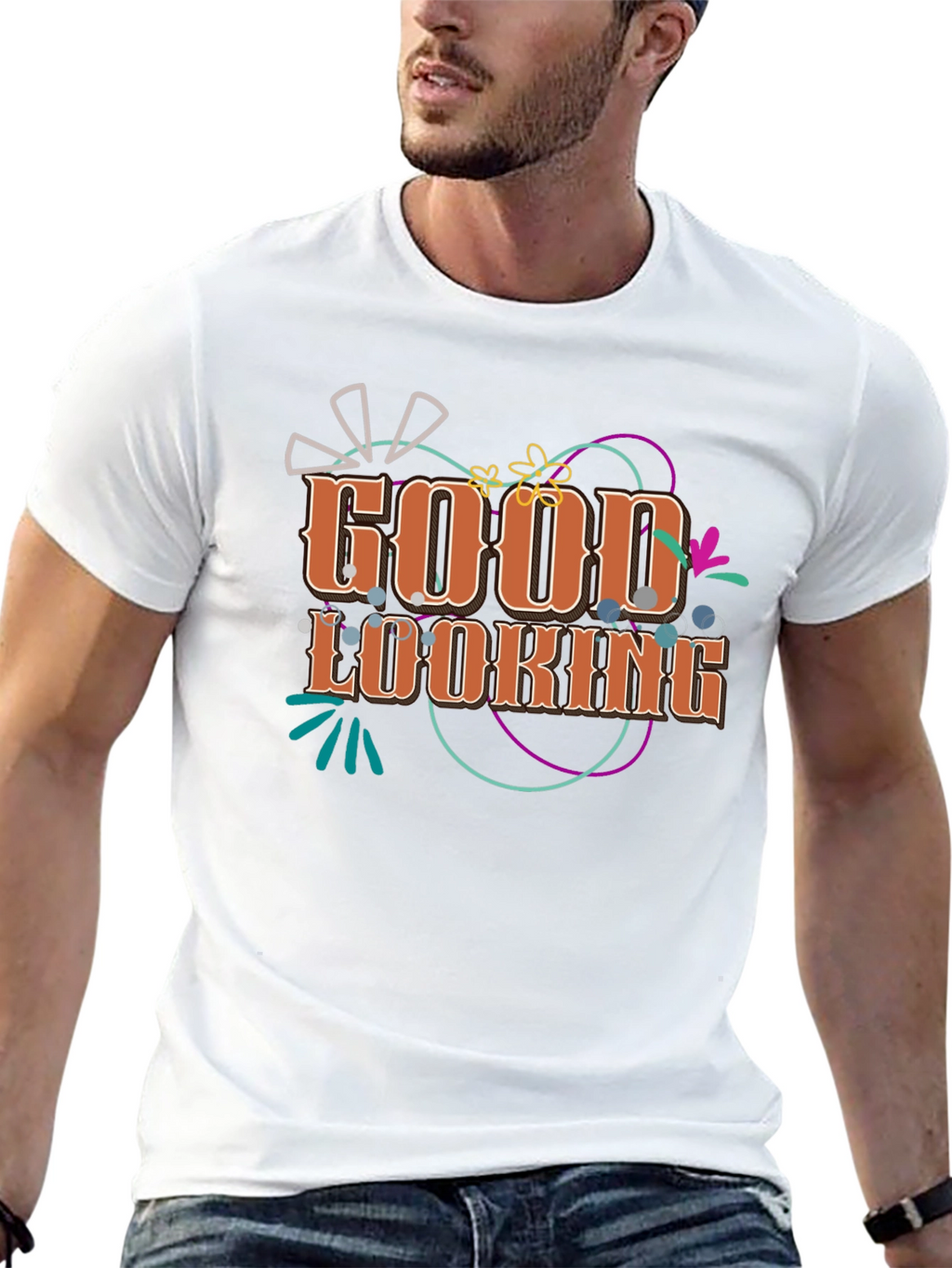 Good Looking Graphic T-Shirt - Black