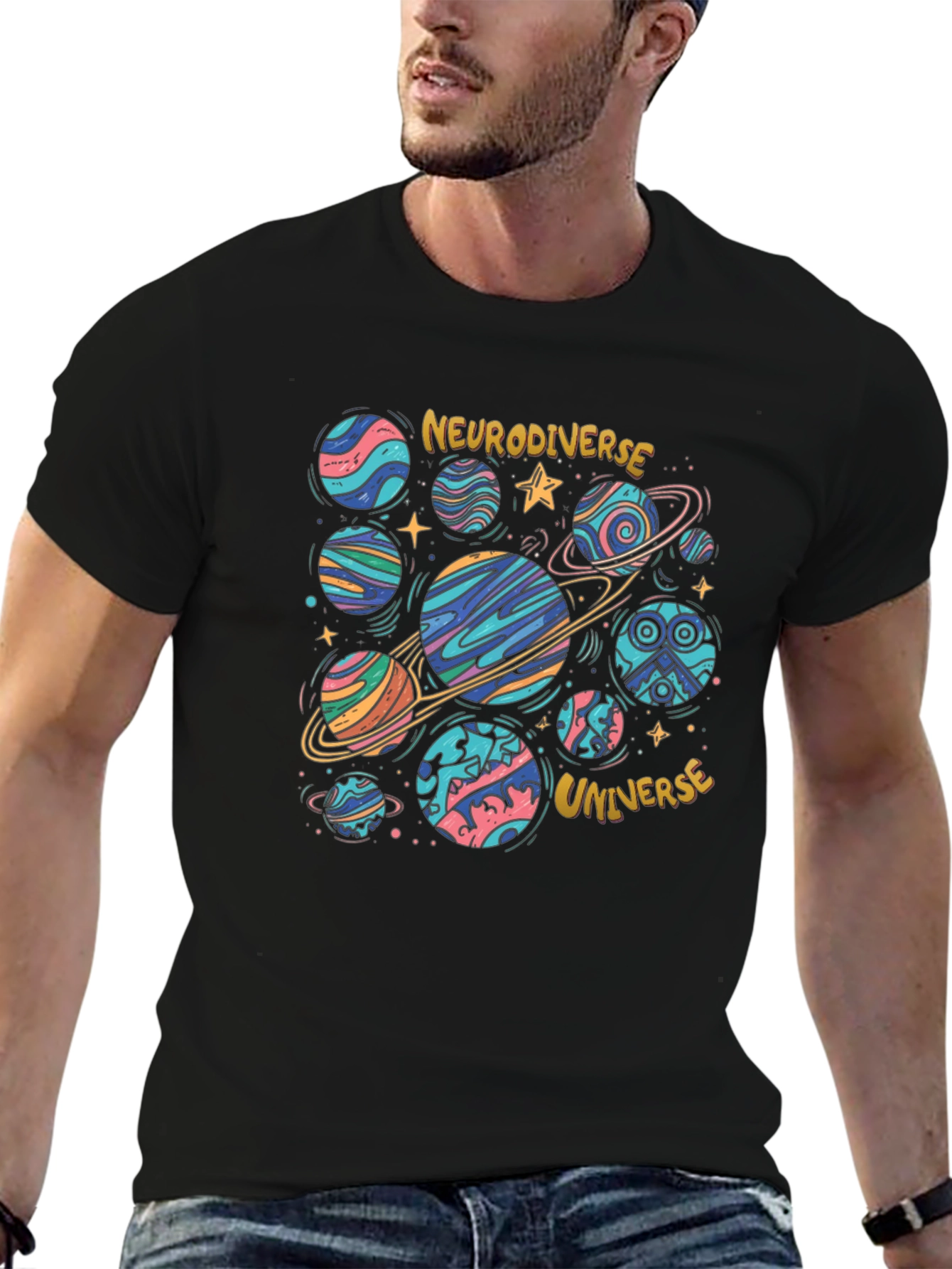 Neurodiverse Universe Graphic T-Shirt