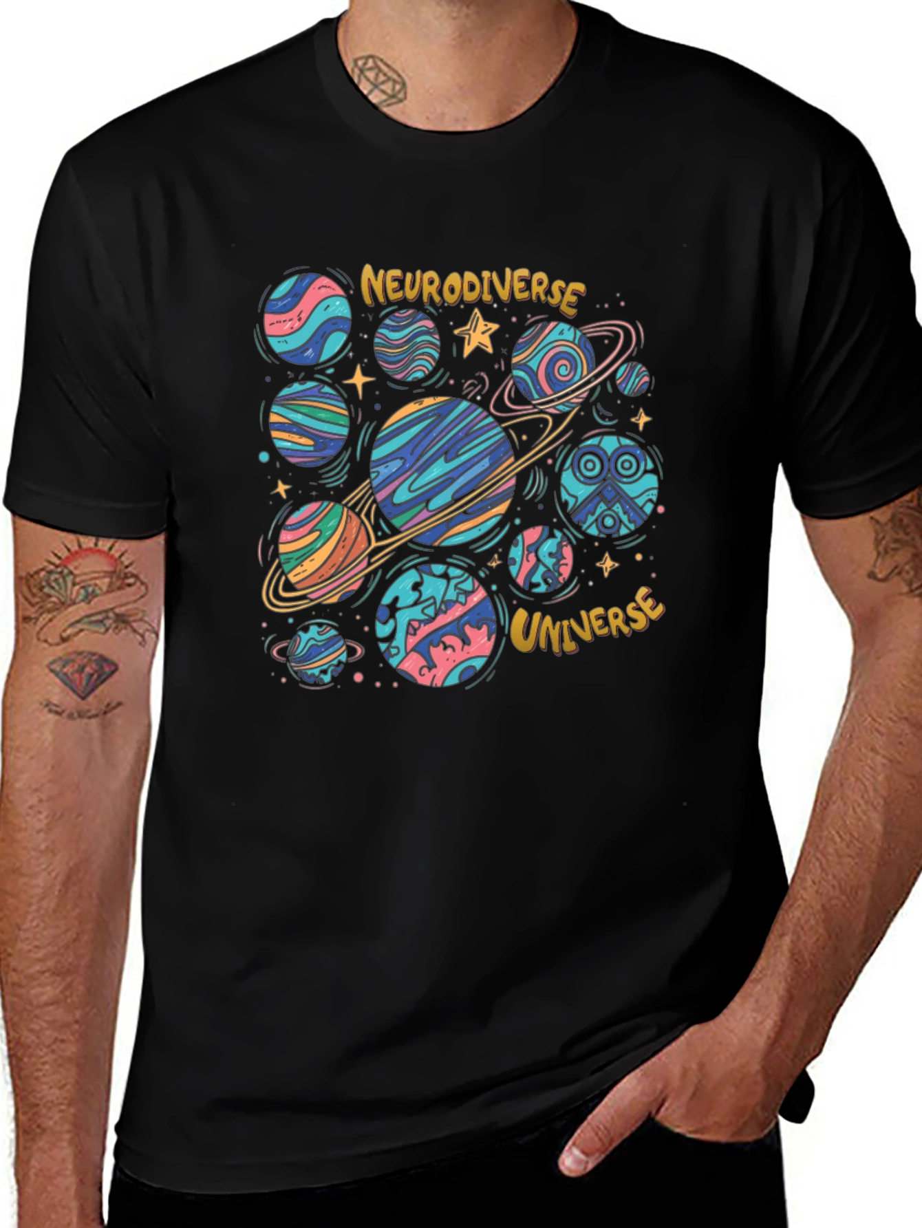 Neurodiverse Universe Graphic T-Shirt