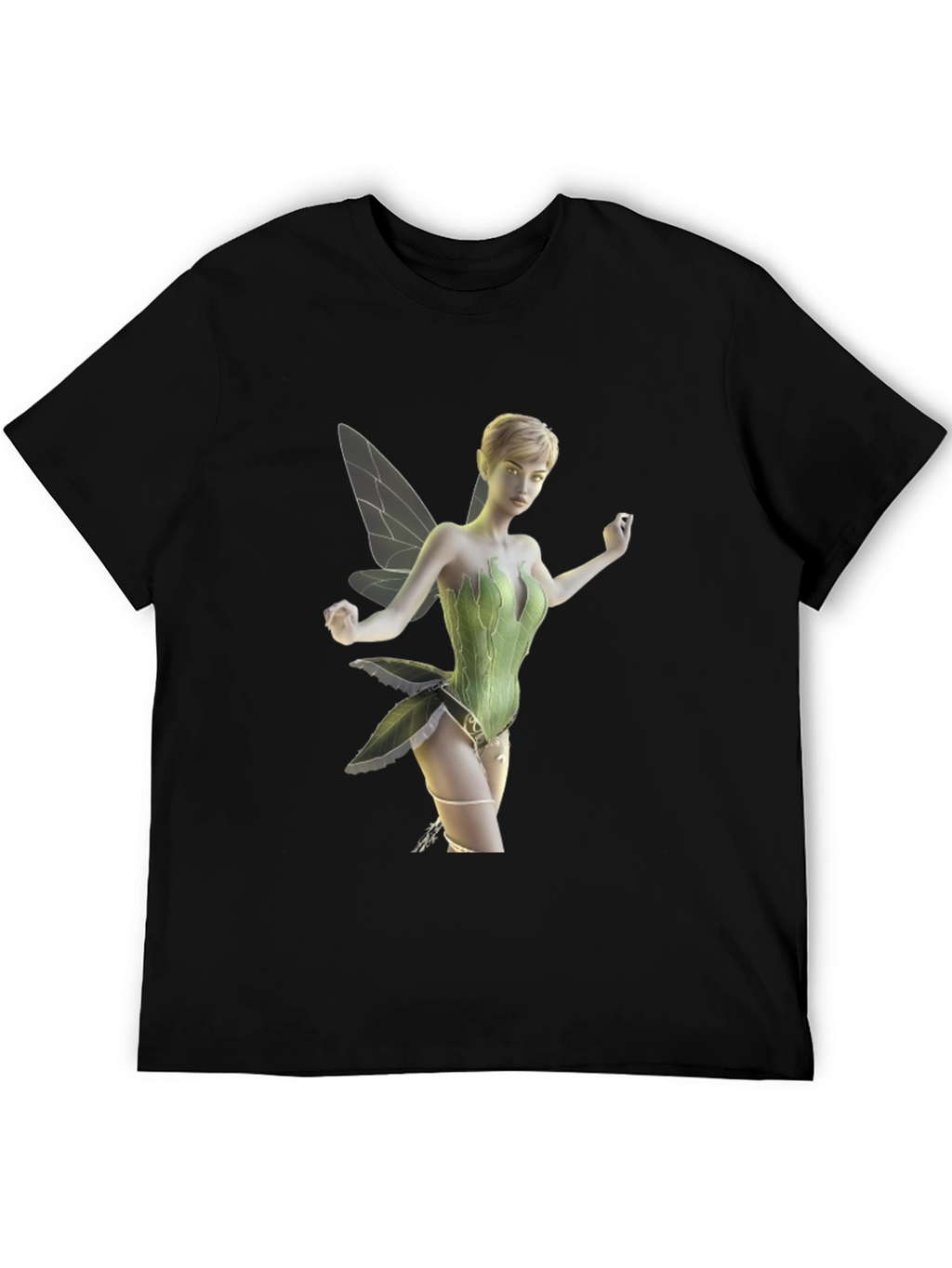 Fairy Graphic Tee - Mens Black T-Shirt