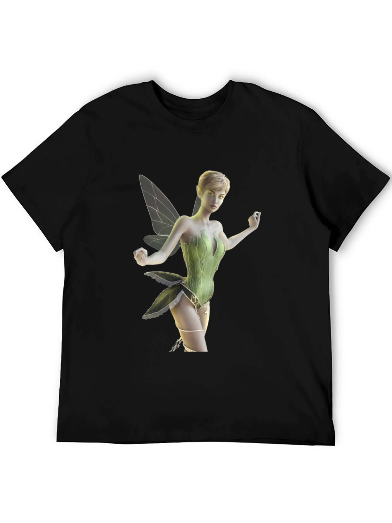 Fairy Graphic Tee - Mens Black T-Shirt