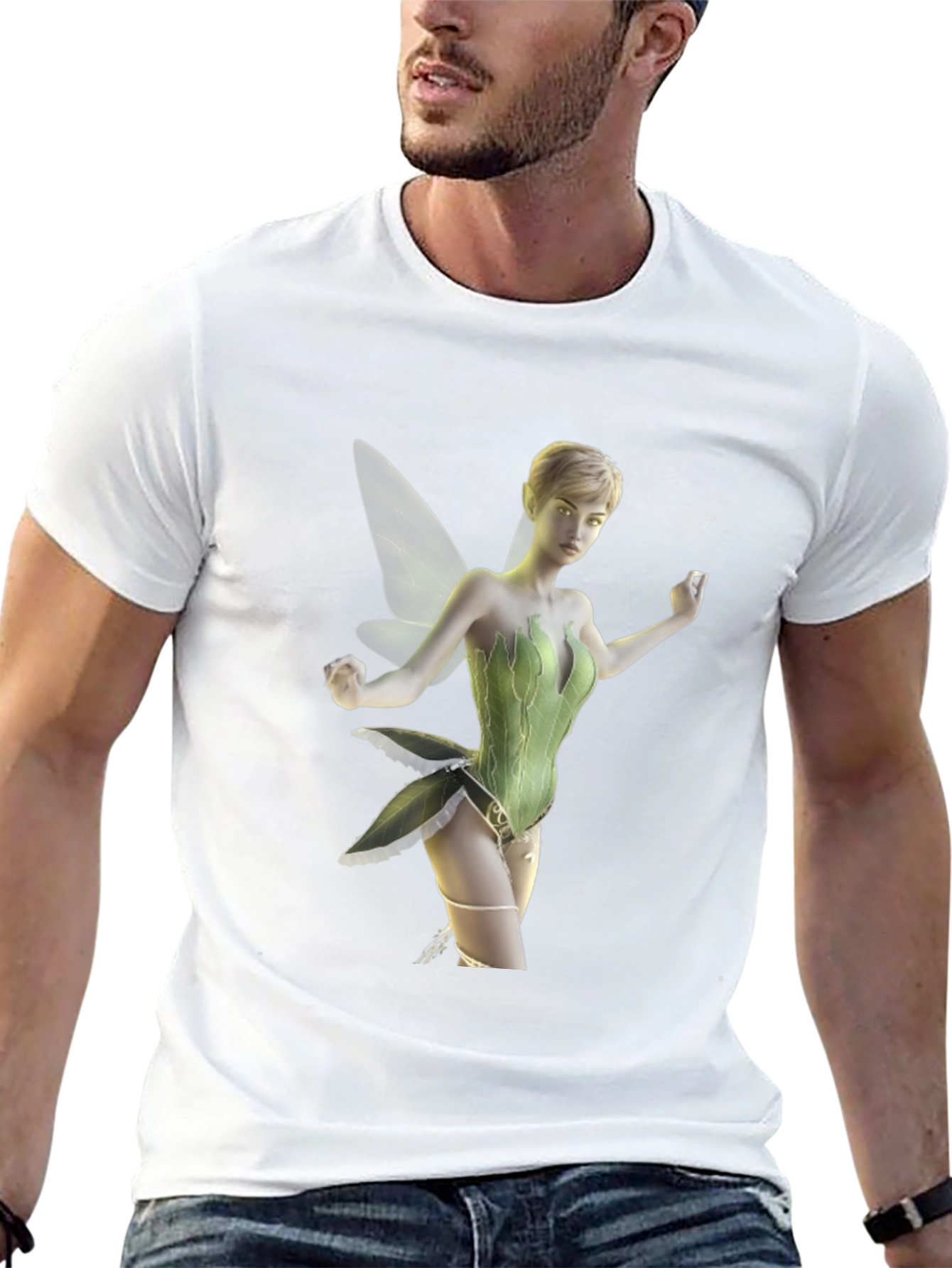 Fairy Graphic Tee - Mens Black T-Shirt