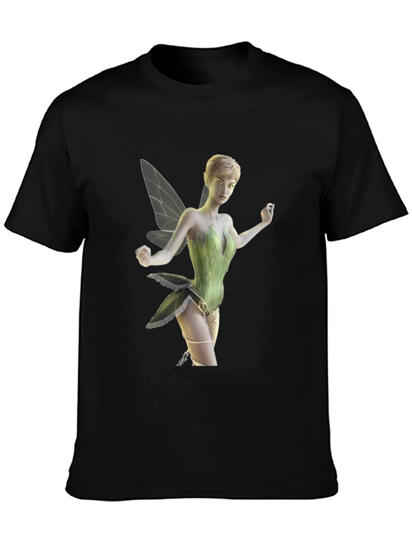 Fairy Graphic Tee - Mens Black T-Shirt
