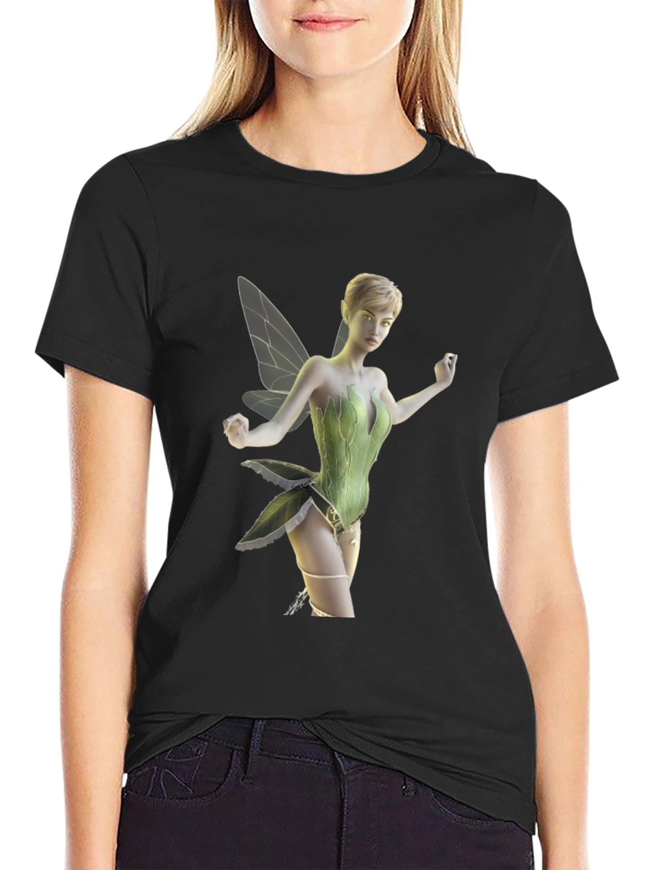 Fairy Graphic Tee - Mens Black T-Shirt